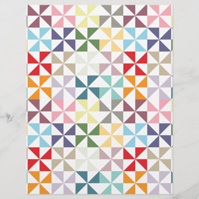 Pinwheel-Scrapbook Paper (Vorderseite)