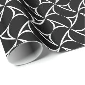 Pinwheel Spiral Abstrakte Illusionen Linie Art Geschenkpapier (Rolleneckpunkt)