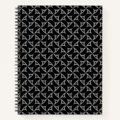 Pinwheel Spiral Abstrakte Illusionen Linie Art Notizblock (Vorderseite)