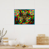 Pinwheels Kaleidoskop Poster (Küche)