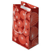 Pinwheels Kleine Geschenktasche Geschenktüte (Rückseite Schrägansicht)