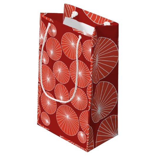 Pinwheels Kleine Geschenktasche Kleine Geschenktüte (Rückseite Schrägansicht)
