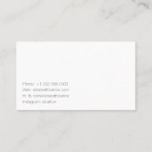 Pinzette Aquarellschrift Visitenkarte (Rückseite)