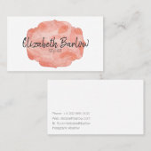 Pinzette Aquarellschrift Visitenkarte (Vorne/Hinten)