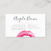 Pinzette Lips Moderne Sinne Visitenkarte (Rückseite)