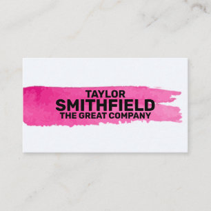 Pinzette Pinselstrich Visitenkarte