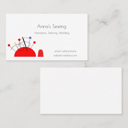 Pinzette Visitenkarte (Vorne/Hinten)