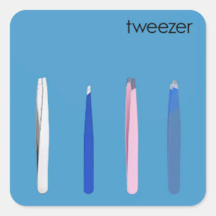 Pinzetten-Band-Parodie-Album Quadratischer Aufkleber