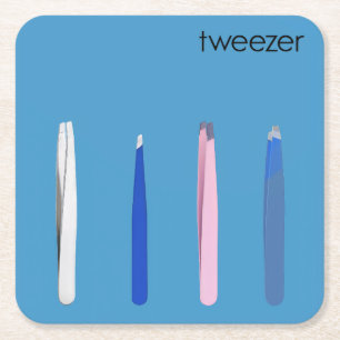 Pinzetten-Band-Parodie-Album Rechteckiger Pappuntersetzer