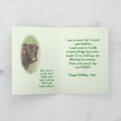 Pinzgauer 8371 Belated Birthday Card - anpassen Dankeskarte (Innenseite)