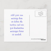 Pinzgauer Bull & Kühe - anpassen Postkarte (Rückseite)