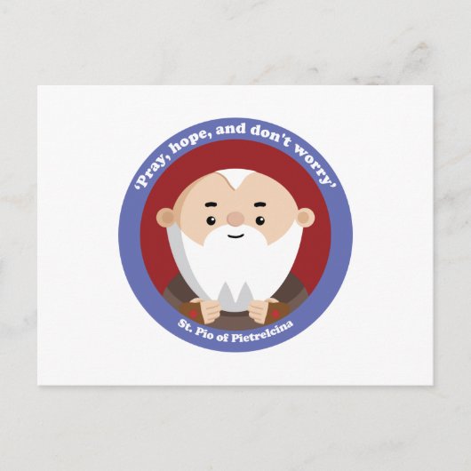 Pio di Pietrelcina Postkarte (Vorderseite)