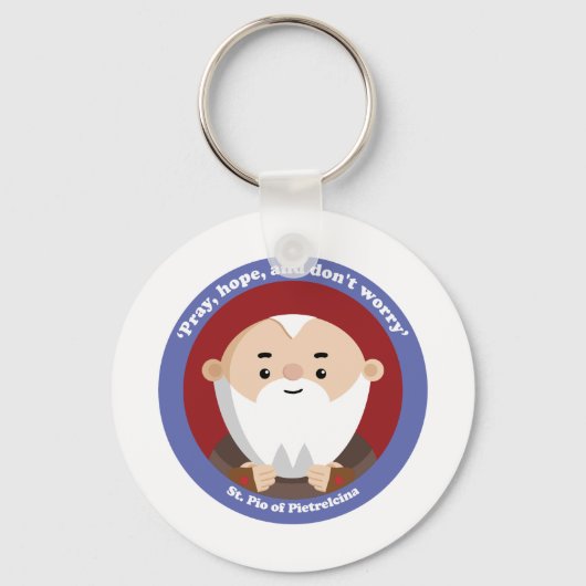 Pio di Pietrelcina Schlüsselanhänger (Vorderseite)