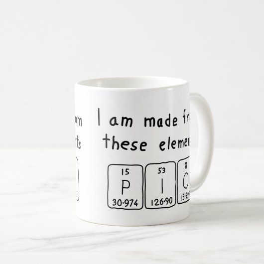 Pio Periodenname Tasse (VorderseiteRechts)