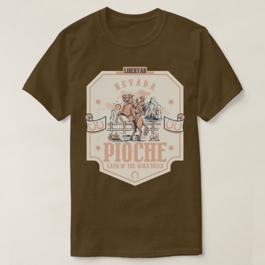 Pioche Nevada Wildwest Stadt 1 T-Shirt (Design vorne)