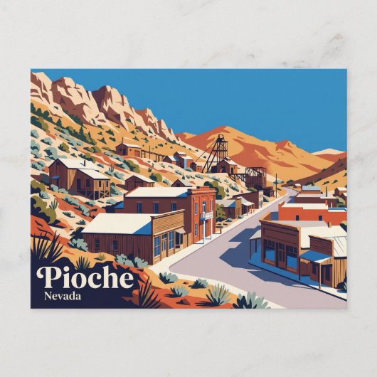 Pioche USA Postkarte (Vorderseite)