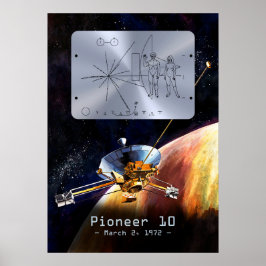 Pioneer 10-Plakette - Plakat