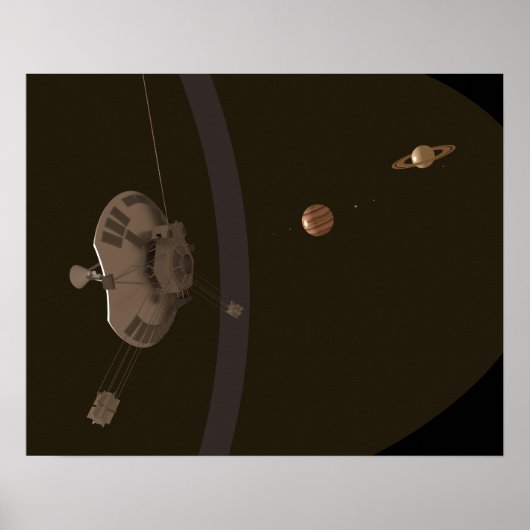 Pioneer 11 Space Exploration Science Poster (Vorne)