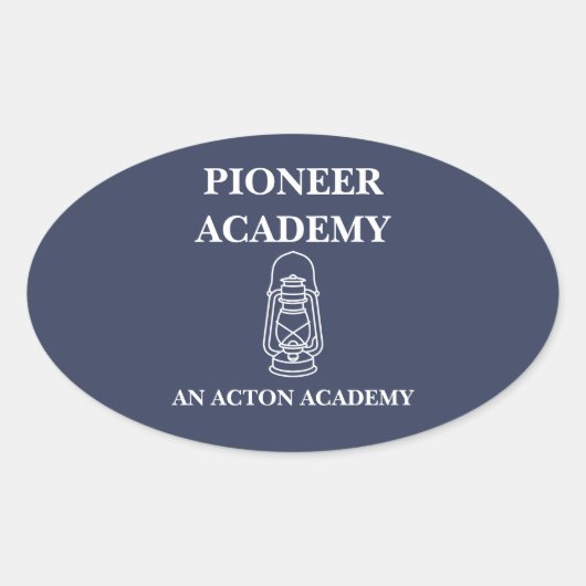 Pioneer Acton Academy Oval Sticker (Vorderseite)