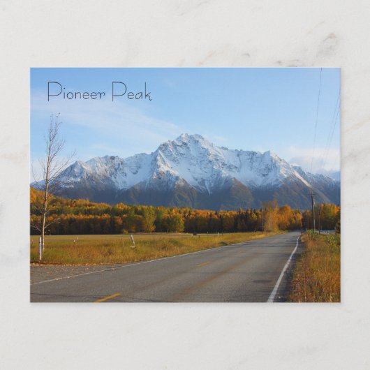 Pioneer Peak Postkarte (Vorderseite)