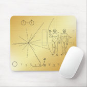 Pioneer Plaque Adam & Adam Mousepad (Mit Mouse)