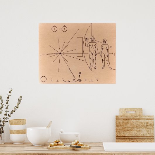Pioneer Plaque Poster (Küche)