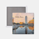 Pioneer Plaza Pond Morgens Magnet (Vorderseite/Rückseite)