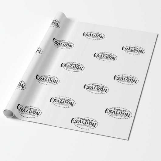 Pioneer Saloon Wrapping Paper Geschenkpapier (Ungerollt)