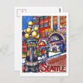 Pioneer Square Postkarte (Vorne/Hinten)