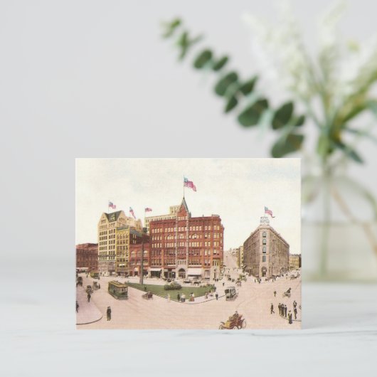 Pioneer Square Postkarte (Stehend Vorderseite)