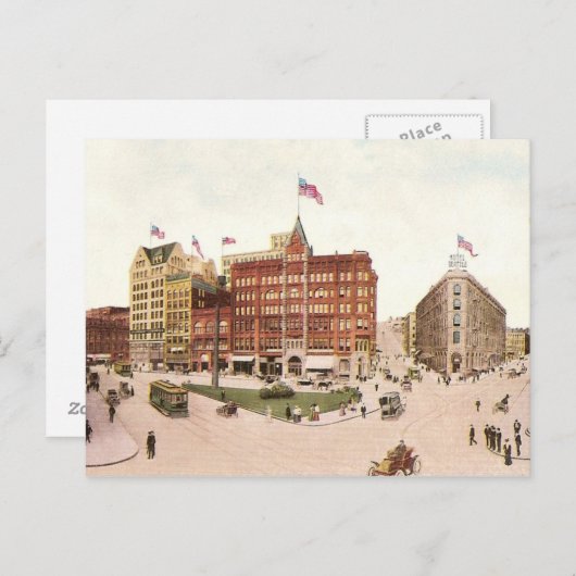 Pioneer Square Postkarte (Vorne/Hinten)