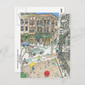 Pioneer Square, Seattle, Washington Postkarte (Vorne/Hinten)