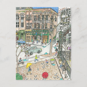 Pioneer Square, Seattle, Washington Postkarte