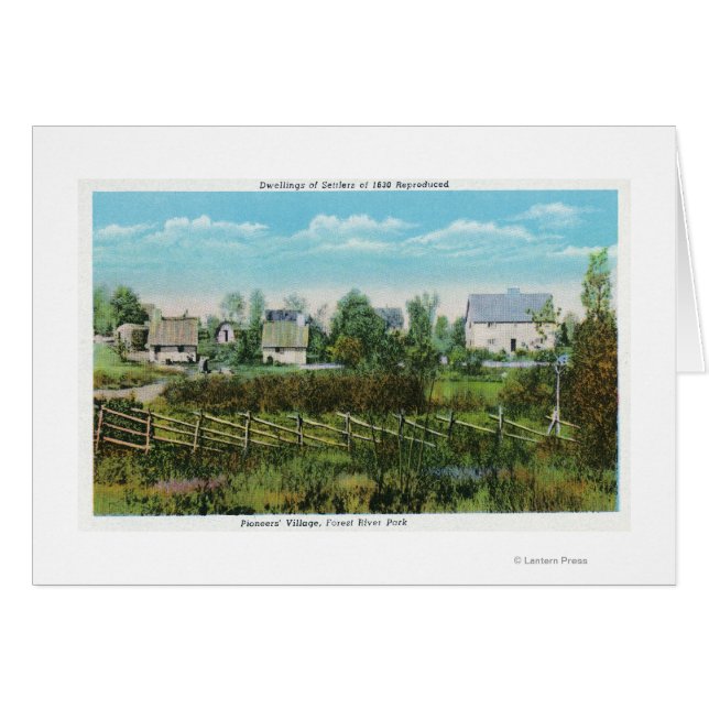 Pioneers' Village Scene in Forest River Park # (Vorderseite (Horizontal))
