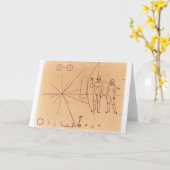 Pionier10's Plakette gravierte Gold-Anodisierte Karte (Gelbe Blume)