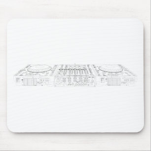 Pionier-CDJ-1000 gegründet - Disc-Jockey DJ Djing Mousepad