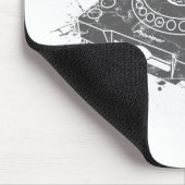 Pionier-Graffiti CDJ-1000 Mousepad (Ecke)