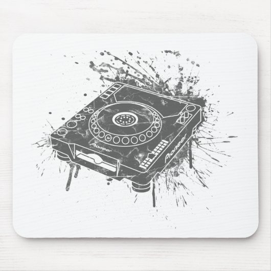 Pionier-Graffiti CDJ-1000 Mousepad (Vorne)