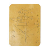 Pionierbotschaft nasa Alien Mensch-Universum Kosmo Magnet (Vertikal)