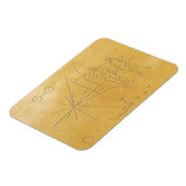 Pionierbotschaft nasa Alien Mensch-Universum Kosmo Magnet (Linke Seite)