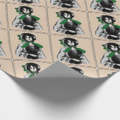 Pionierdame Geschenkpapier (Ecke)