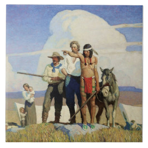 Pioniere der westlichen Kunst von NC Wyeth Fliese