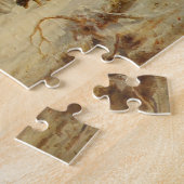 Pioniere, die einem Schneesturm trotzen und Zuhaus Puzzle (Seite)