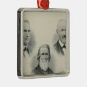 Pioniere Sacto Tal Silbernes Ornament (Rechts)