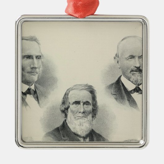 Pioniere Sacto Tal Silbernes Ornament (Vorne)