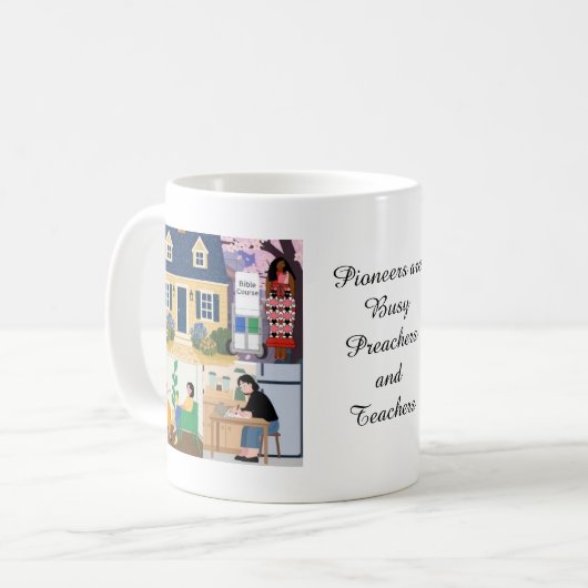 Pioniere sind beschäftigte Prediger und Lehrer - S Kaffeetasse (Vorderseite Links)