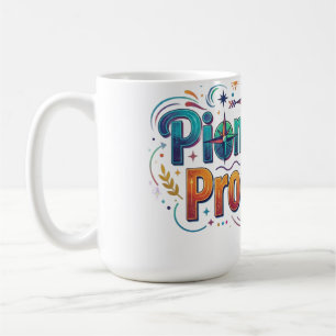 Pionierfortschritt Motivations-T-Shirt Kaffeetasse