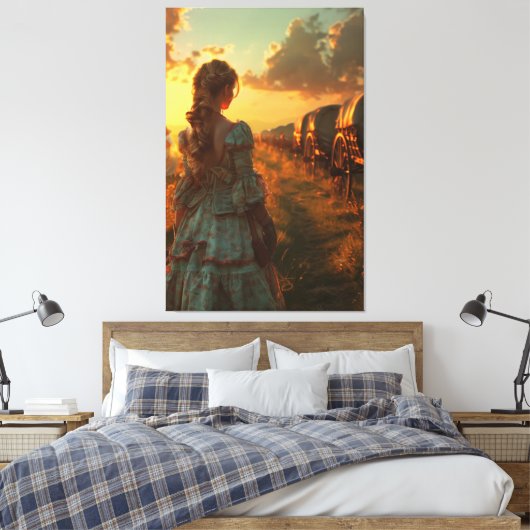 🌅 👗 Pioniergeist 🐎 Leinwanddruck (Insitu (Schlafzimmer))