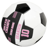 Pioniersport Fußball Briefmarken schwarz rosa pers (Dreiviertel)