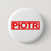 Piotr-Briefmarke Button (Vorderseite)